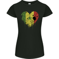 Love Senegal Flag Senegalese Day Football Womens Petite Cut T-Shirt Black