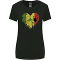 Love Senegal Flag Senegalese Day Football Womens Wider Cut T-Shirt Black