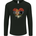 Love Serbia Flag Serbia Day Football Mens Long Sleeve T-Shirt Black