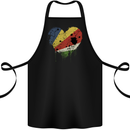 Love Seychelles Flag Seychellois Day Football Cotton Apron 100% Organic Black