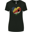 Love Seychelles Flag Seychellois Day Football Womens Wider Cut T-Shirt Black