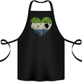 Love Sierra Leone Flag Leonian Day Football Cotton Apron 100% Organic Black