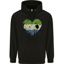 Love Sierra Leone Flag Leonian Day Football Mens 80% Cotton Hoodie Black