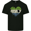 Love Sierra Leone Flag Leonian Day Football Mens Cotton T-Shirt Tee Top Black