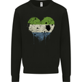 Love Sierra Leone Flag Leonian Day Football Mens Sweatshirt Jumper Black