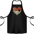 Love Singapore Flag Singaporean Day Football Cotton Apron 100% Organic Black