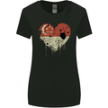 Love Singapore Flag Singaporean Day Football Womens Wider Cut T-Shirt Black