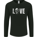 Love Skull Halloween Anti Valentines Day Mens Long Sleeve T-Shirt Black