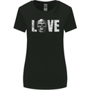 Love Skull Halloween Anti Valentines Day Womens Wider Cut T-Shirt Black