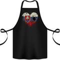 Love Slovakia Flag Slovakia Day Football Cotton Apron 100% Organic Black