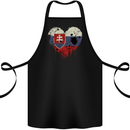 Love Slovakia Flag Slovakia Day Football Cotton Apron 100% Organic Black