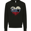Love Slovenia Flag Slovenian Day Football Mens Sweatshirt Jumper Black