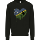 Love Solomon Islands Flag Day Football Mens Sweatshirt Jumper Black