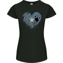Love Somalia Flag Somalian Day Football Womens Petite Cut T-Shirt Black