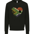Love South African Flag Africa Day Football Mens Sweatshirt Jumper Black