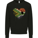 Love South African Flag Africa Day Football Mens Sweatshirt Jumper Black