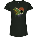 Love South African Flag Africa Day Football Womens Petite Cut T-Shirt Black