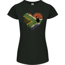 Love South African Flag Africa Day Football Womens Petite Cut T-Shirt Black