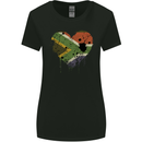 Love South African Flag Africa Day Football Womens Wider Cut T-Shirt Black