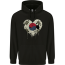 Love South Korea Flag Korean Day Football Childrens Kids Hoodie Black