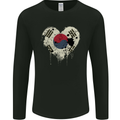 Love South Korea Flag Korean Day Football Mens Long Sleeve T-Shirt Black