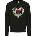 Love South Korea Flag Korean Day Football Mens Sweatshirt Jumper Black