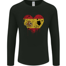 Love Spain Flag Spanish Day Football Mens Long Sleeve T-Shirt Black