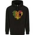 Love Sri Lankan Flag Sri Lanka Day Football Childrens Kids Hoodie Black