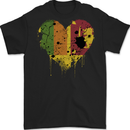 Love Sri Lankan Flag Sri Lanka Day Football Mens Gildan Cotton T-Shirt Black