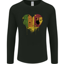 Love Sri Lankan Flag Sri Lanka Day Football Mens Long Sleeve T-Shirt Black