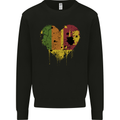 Love Sri Lankan Flag Sri Lanka Day Football Mens Sweatshirt Jumper Black