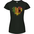 Love Sri Lankan Flag Sri Lanka Day Football Womens Petite Cut T-Shirt Black