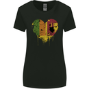 Love Sri Lankan Flag Sri Lanka Day Football Womens Wider Cut T-Shirt Black
