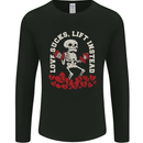 Love Sucks Gym Bodybuilding Singles Day Mens Long Sleeve T-Shirt Black