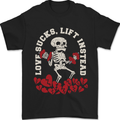 Love Sucks Gym Bodybuilding Singles Day Mens T-Shirt 100% Cotton Black