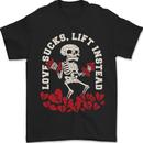 Love Sucks Gym Bodybuilding Singles Day Mens T-Shirt 100% Cotton Black
