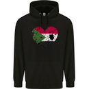 Love Sudan Flag Sudanese Day Football Childrens Kids Hoodie Black