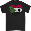 Love Sudan Flag Sudanese Day Football Mens Gildan Cotton T-Shirt Black