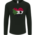 Love Sudan Flag Sudanese Day Football Mens Long Sleeve T-Shirt Black
