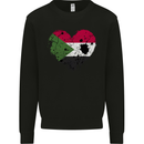 Love Sudan Flag Sudanese Day Football Mens Sweatshirt Jumper Black