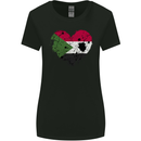 Love Sudan Flag Sudanese Day Football Womens Wider Cut T-Shirt Black