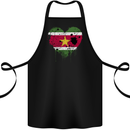 Love Suriname Flag Suriname Day Football Cotton Apron 100% Organic Black