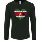 Love Suriname Flag Suriname Day Football Mens Long Sleeve T-Shirt Black