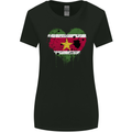 Love Suriname Flag Suriname Day Football Womens Wider Cut T-Shirt Black