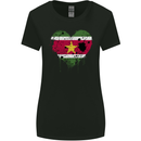 Love Suriname Flag Suriname Day Football Womens Wider Cut T-Shirt Black