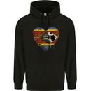Love Swaziland Flag Swazi Day Football Childrens Kids Hoodie Black