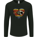 Love Swaziland Flag Swazi Day Football Mens Long Sleeve T-Shirt Black