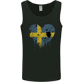 Love Swedish Flag Sweden Day Football Mens Vest Tank Top Black