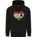 Love Tajikistan Flag Tajik Day Football Mens 80% Cotton Hoodie Black
