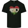 Love Tajikistan Flag Tajik Day Football Mens Cotton T-Shirt Tee Top Black
